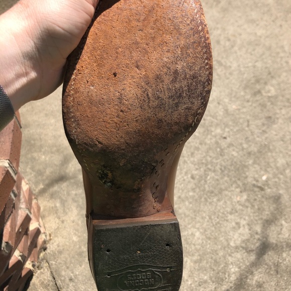 Nocona Cowboy Boots Brown 10B - Picture 2 of 14